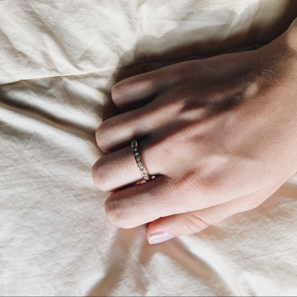 Gold Rhinestone Ring - Picture 2 of 2